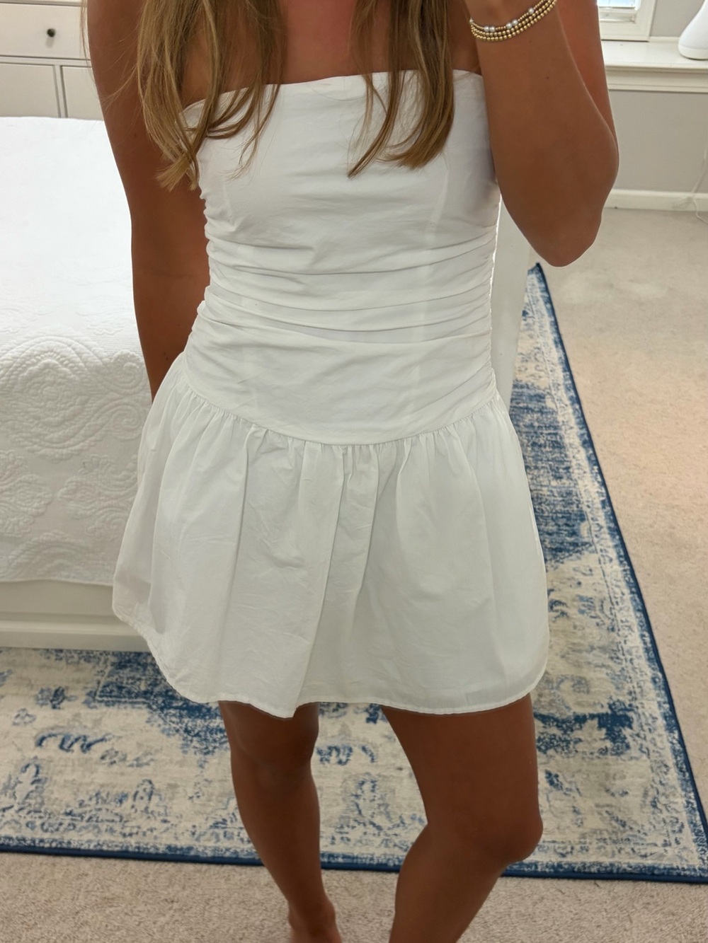 Showpo White Strapless Mini Dress